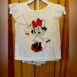 Disney Mini Mouse shorts set girls size 5